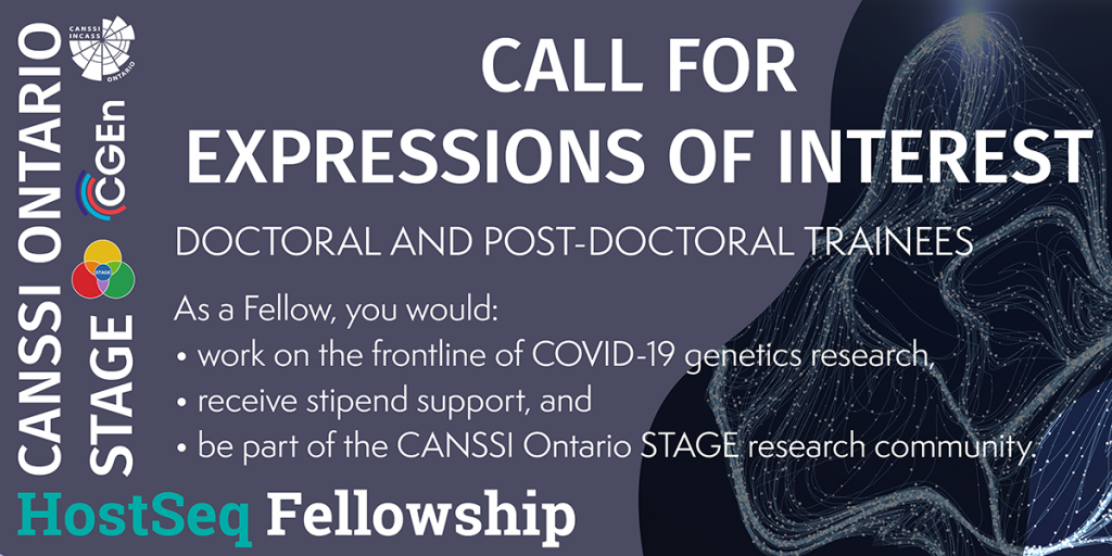 Image for call for expressions of interest for CANSSI Ontario STAGE HostSeq Fellowship