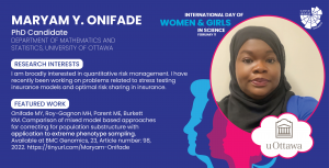 Maryam Onifade - International Women & Girls in Science Day - Graphics Card